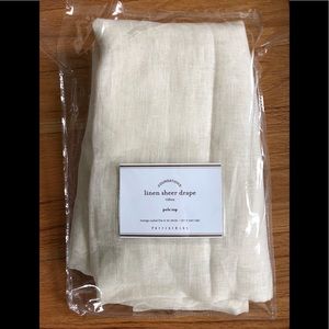 Pottery Barn linen sheer drape 96inches
